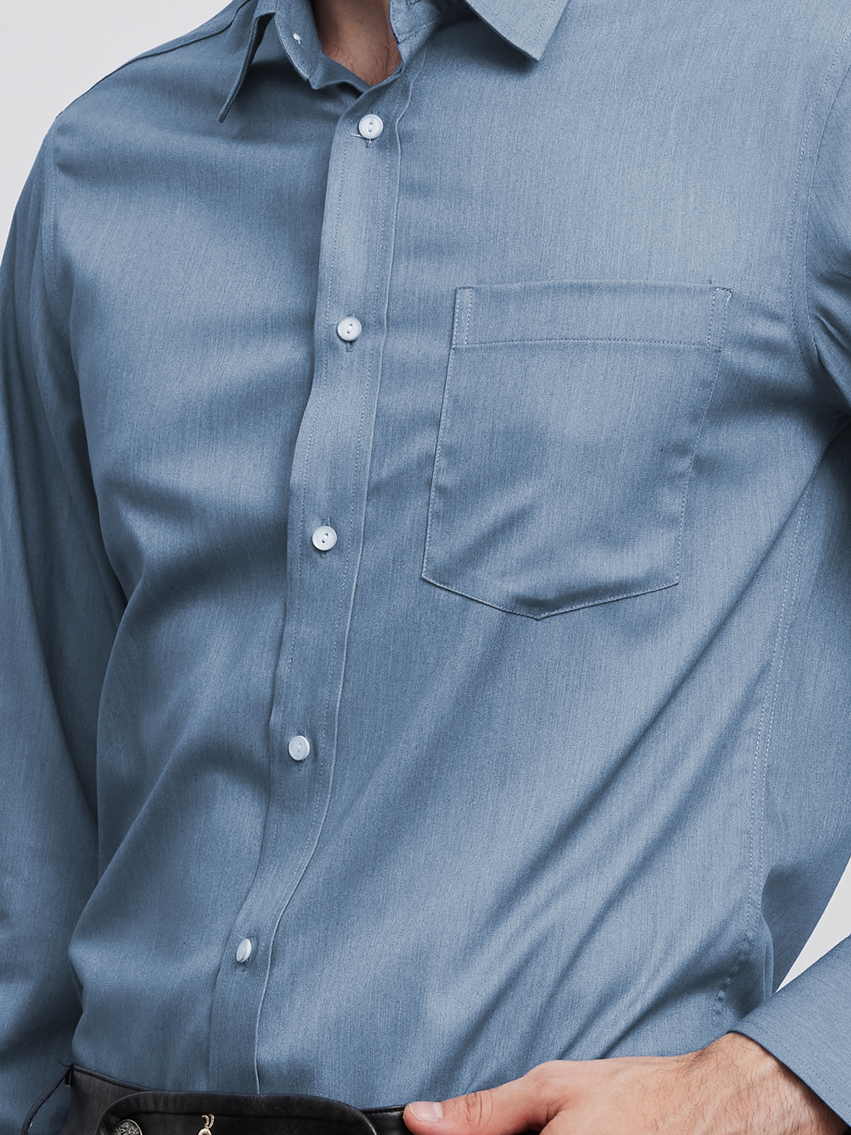 Dirndl Bluse in Blau