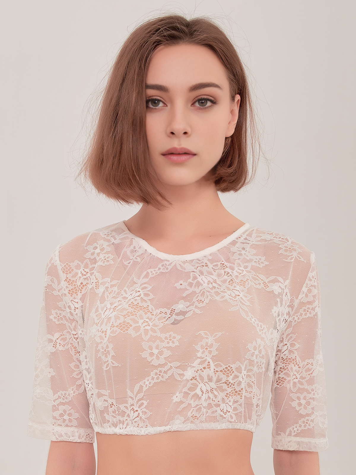 Dirndl Bluse in Weiß