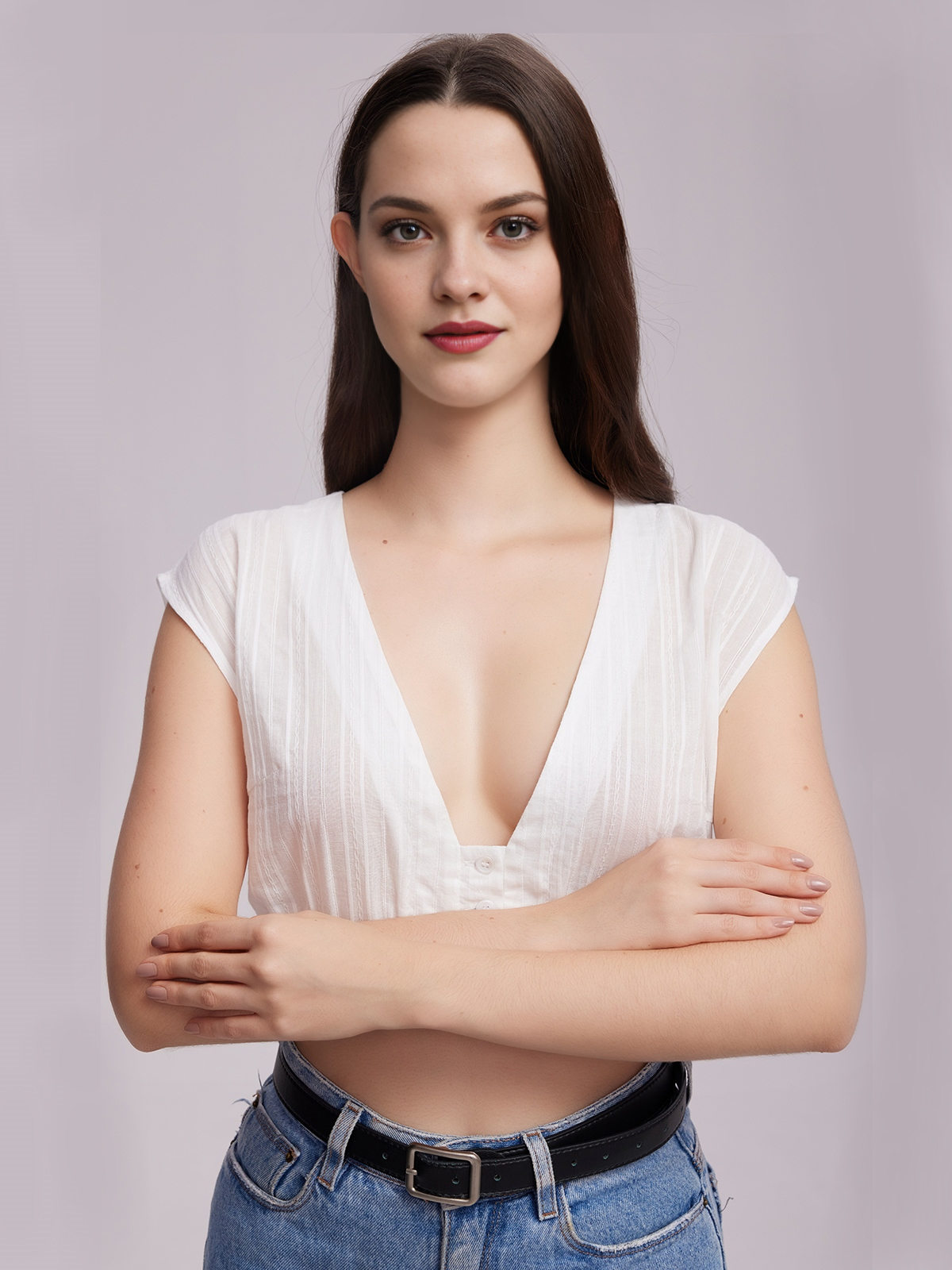Dirndl Bluse in Weiß